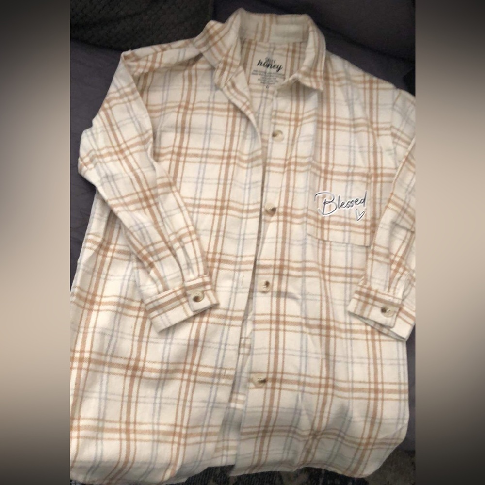 NWOT Blessed oversized Flannel